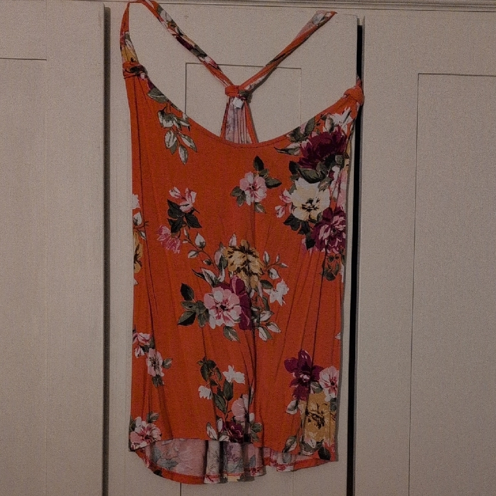 Maurices Floral Camisole in Orange and Purple